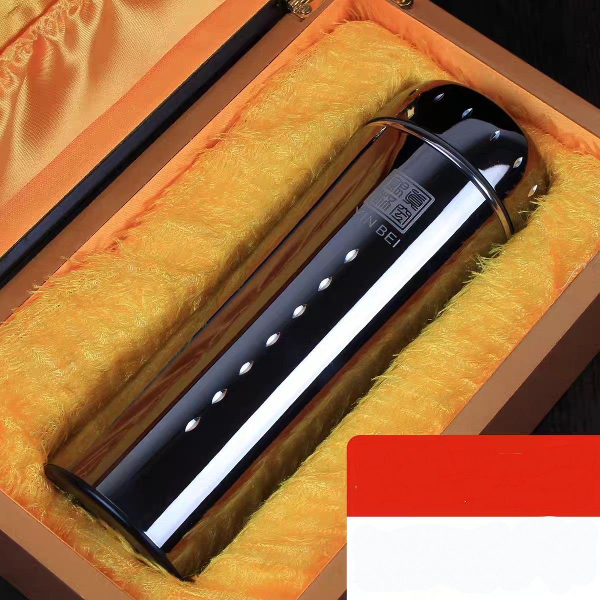 德国银杯子999纯银内胆雪花足银茶水非保温杯保健高档礼品男女