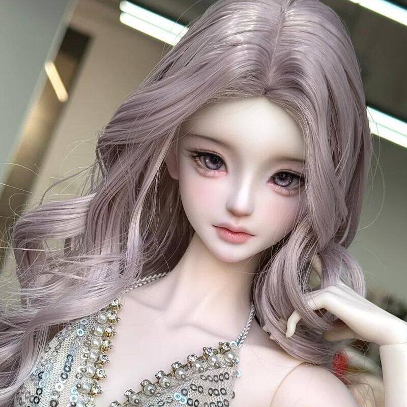 bjd娃娃sd娃4分女娃小姝 bjd不笑姝御姐风素体关节人偶化妆女神