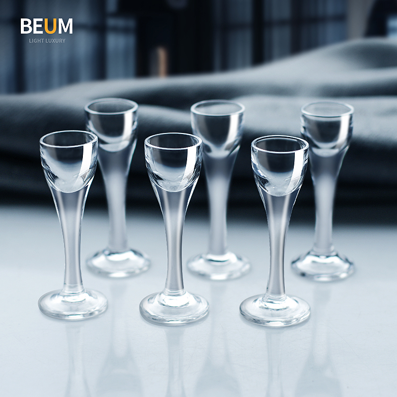 彼默水晶玻璃高脚白酒杯