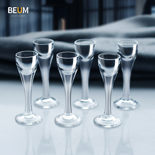 彼默水晶玻璃高脚白酒杯