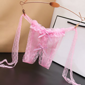 维多利亚女士纯欲蕾丝情调火辣情侣免穿脱开档内裤 女性感三角裤