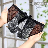 女性感三角裤 维多利亚性感蕾丝开裆内裤 女2026情侣免穿脱开档内裤