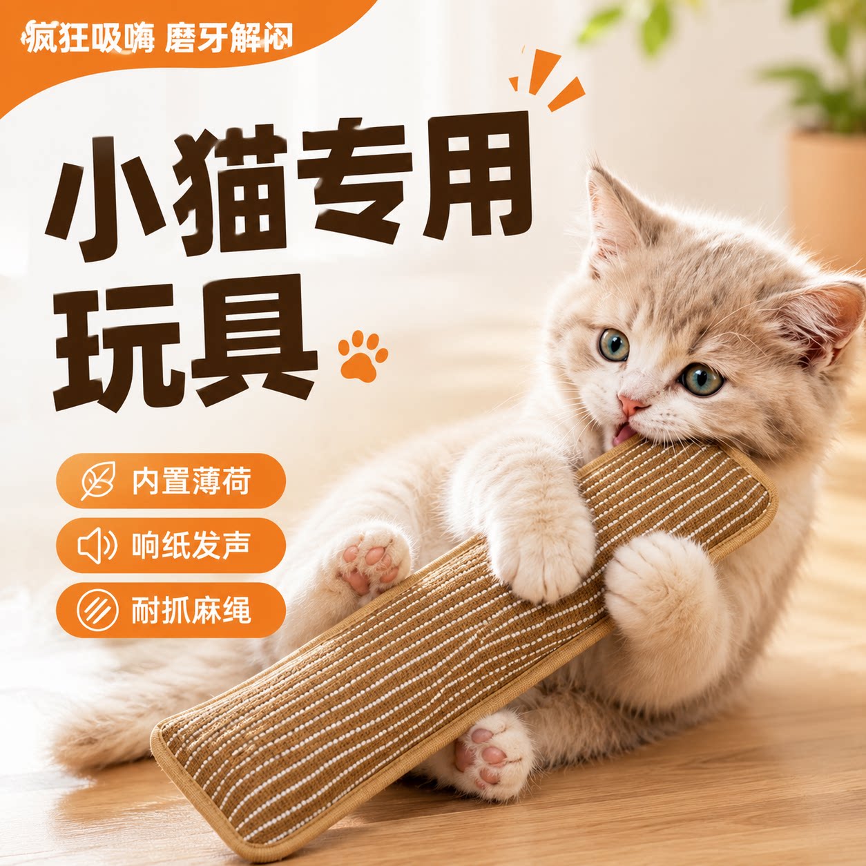 幼猫磨牙安抚猫薄荷逗猫棒图片