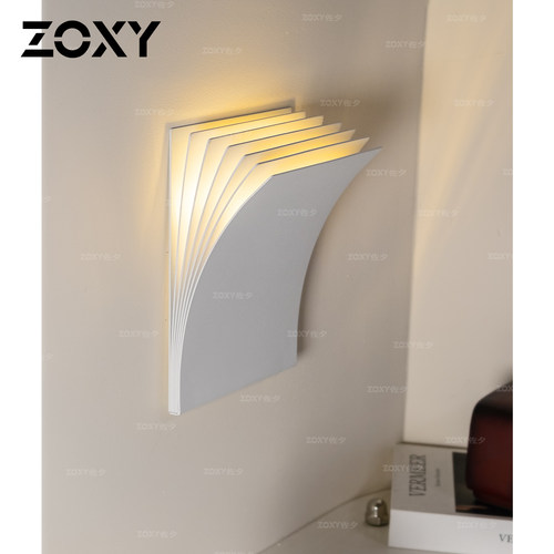zoxy北欧极简创意书本氛围壁灯
