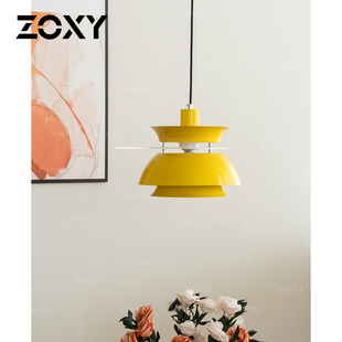 北欧中古风餐厅吊灯后现代设计师款 zoxy 吧台饭桌孟菲斯飞碟吊灯