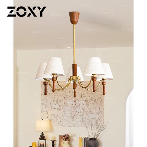 zoxy客厅、餐厅中古风铁艺吊灯