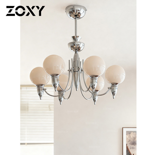 复古诧寂风餐厅卧室魔豆护眼灯具 美式 zoxy 北欧客厅吊灯设计师款