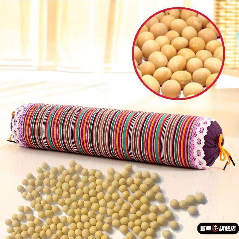 黄豆颈椎枕头糖果荞麦枕护颈圆柱枕头荞麦皮圆枕成人黄豆护颈枕,床上用品,枕头/枕芯,淘宝优惠券,粉丝福利购,淘宝优惠卷