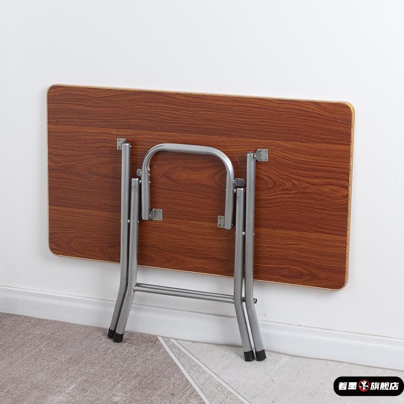 折叠桌子出租房长方形简易家用吃饭小矮桌子吃饭桌出租房小餐桌