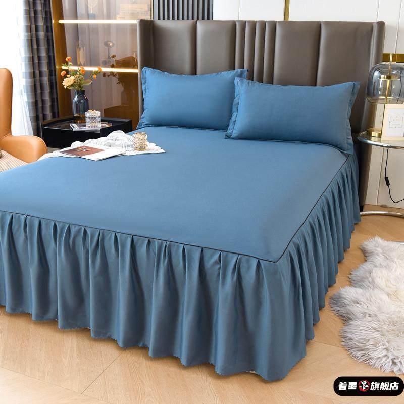 床罩床裙式床套单件保护套1.5米1.8m床单带裙边床笠180x200三件套,床上用品,床裙,淘宝优惠券,粉丝福利购,淘宝优惠卷