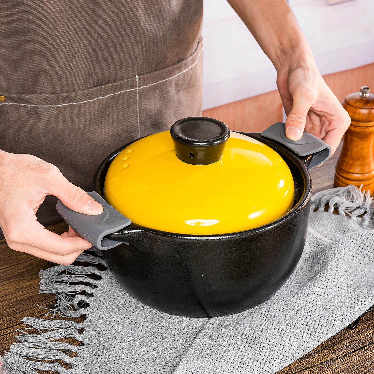 亚马逊新款硅胶锅耳套防烫隔热硅胶煲锅手柄套把手夹厨房工具,基础建材,小拉手,淘宝优惠券,粉丝福利购,淘宝优惠卷