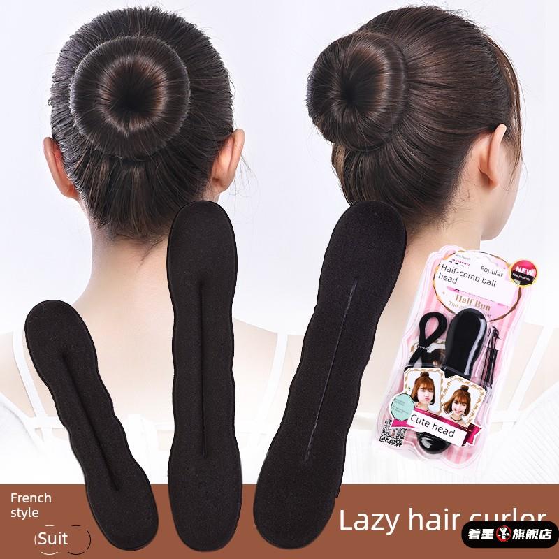 加厚海绵盘发器丸子头花苞头盘发棒大小号美发用品儿童成人用