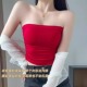 款 夏季 无肩带 抹胸带胸垫外穿纯欲风内衣女防滑可裹胸2026款 一体式