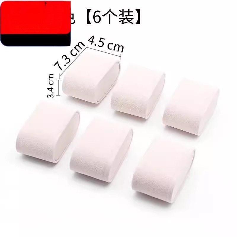 6个绒布枕头手表首饰展示装小盒