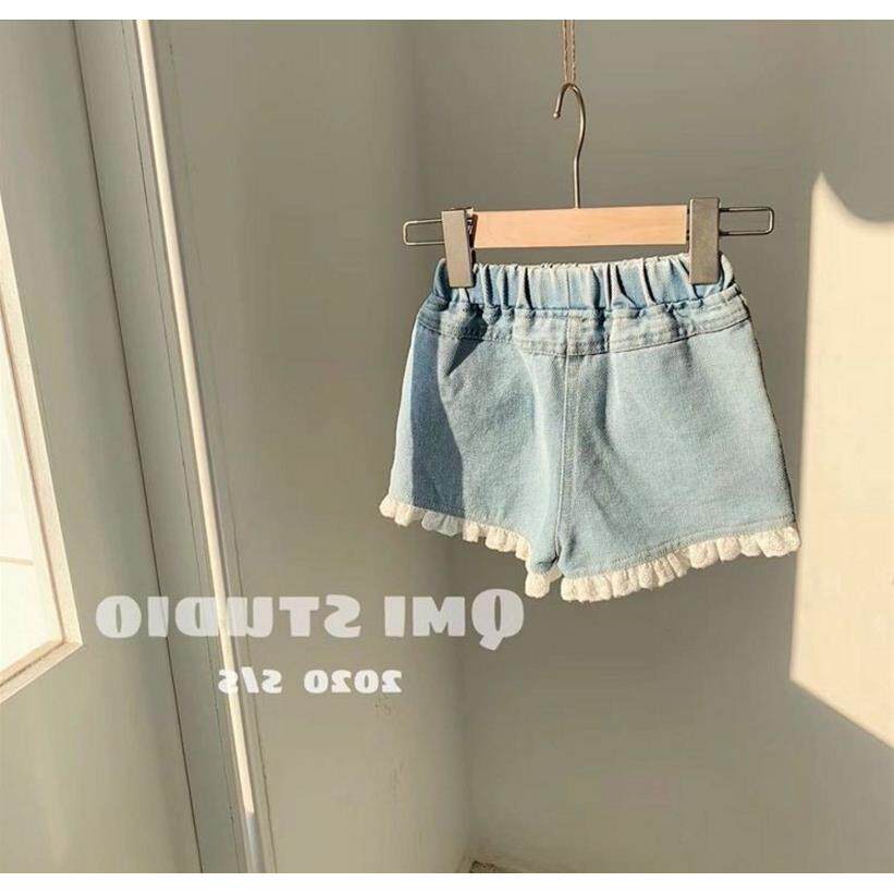 夏薄款女童宽松牛仔短裤2026新款薄洋气外穿中大童女宝宝百搭儿童