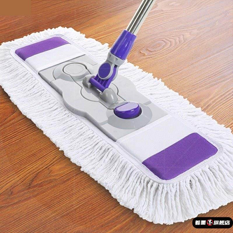 拖把地粘地板精油家用扣式静电尘推大号实木打蜡磁砖平板拖布专用