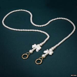 着墨旗舰店珍珠链条包包配件加长女士斜挎包肩带手挽仙女链子单买斜挎包带链