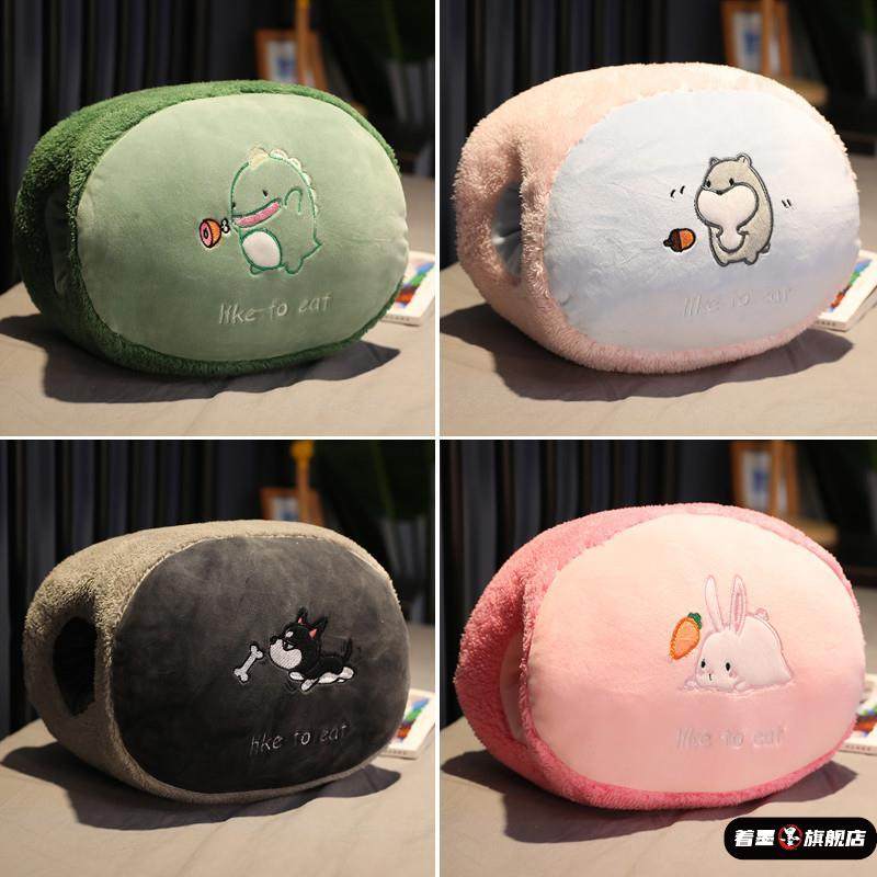 男生插枕抱枕可以炮台两用带洞玩具男女午睡