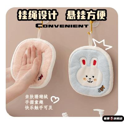 方形手巾珊瑚吸水小印刷定制毛巾