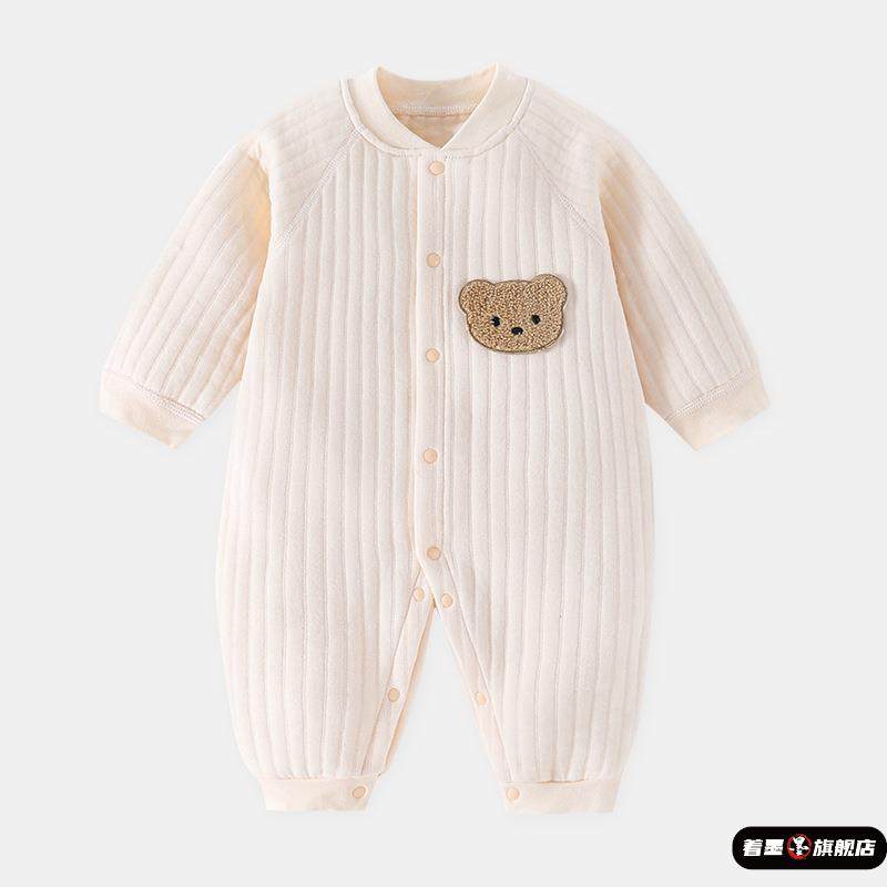 婴儿夹棉连身衣秋冬款保暖初生爬服长袖哈衣宝宝冬衣服新生儿衣服,女装/女士精品,连体衣/裤,淘宝优惠券,粉丝福利购,淘宝优惠卷
