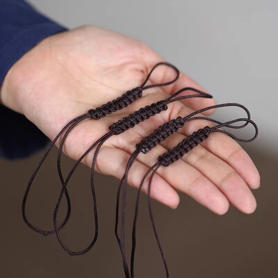 茶壶盖防摔绳茶壶绳手工编织系壶绳紫砂壶盖高档精品5个装绑壶绳