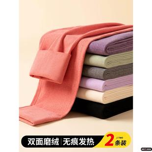 打底裤 一体羊羔绒棉毛裤 女德绒无痕发热加绒加厚保暖裤 2025年秋裤