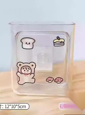 热水器引流管接水盒ins透明墙面收纳盒宿舍好物神器免打孔学生卧