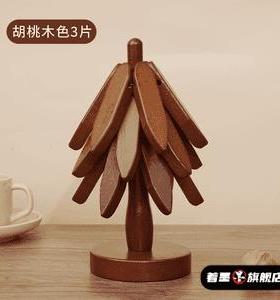 隔热垫一棵树桌垫碗垫杯垫创意家用防烫餐垫实木茶托可爱桌面摆件