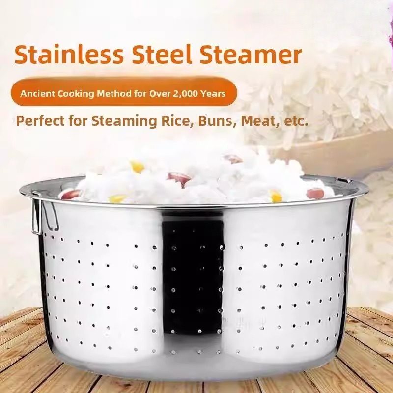 家用304不锈钢蒸笼蒸饭神器沥米饭蒸饭笼脱糖蒸饭器小孔商用2026,厨房/烹饪用具,蒸格/蒸片/蒸架,淘宝优惠券,粉丝福利购,淘宝优惠卷