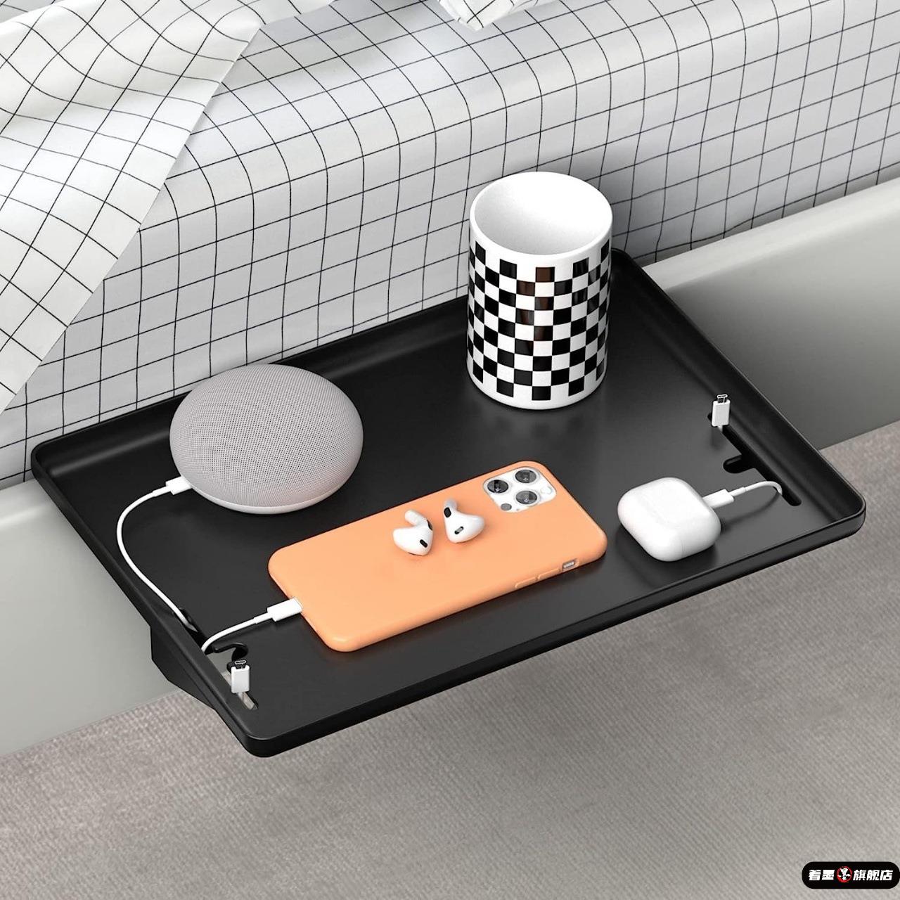 新款家用可拆卸床头整理架架床尾收纳板免打