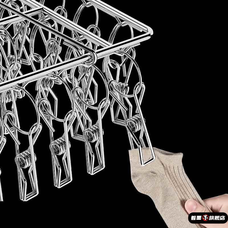 毛巾架美发店专用不锈钢晾衣架谅掠凉内衣衣