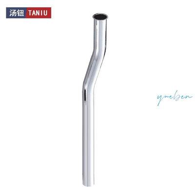 感应小便器波纹进水管尿斗不锈钢配件按压冲水阀排水管小便池弯管
