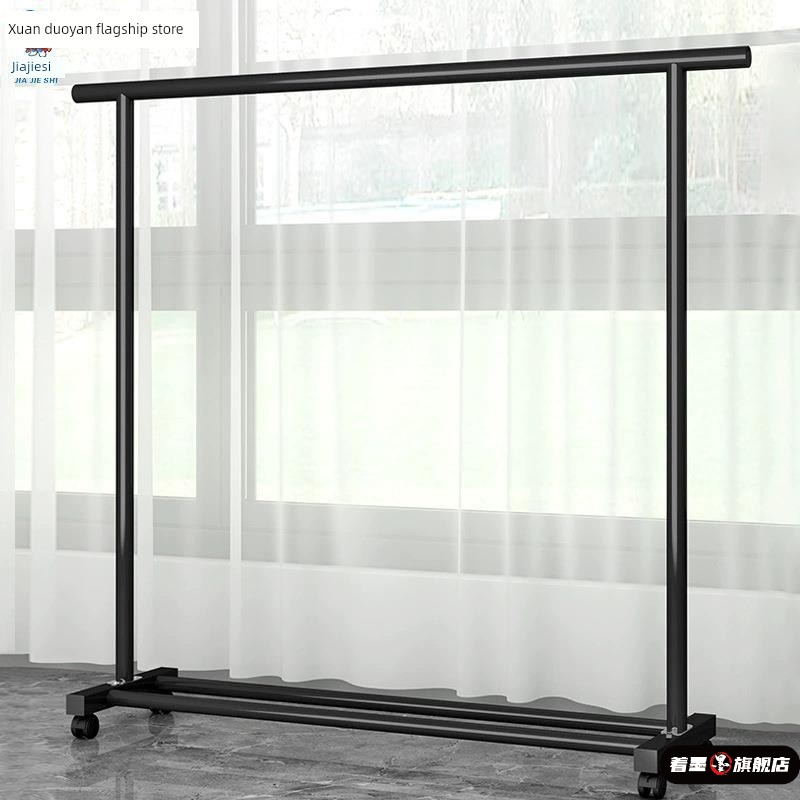 家用小型龙门架服装店展示架落地挂衣架带轮