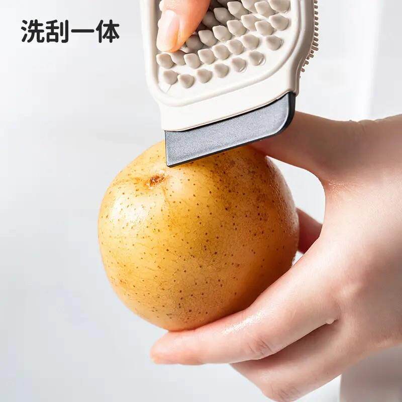 厨房多功能果蔬清洁刷洗土豆蔬菜水果神器可弯曲清洗砧板刷子蔬果
