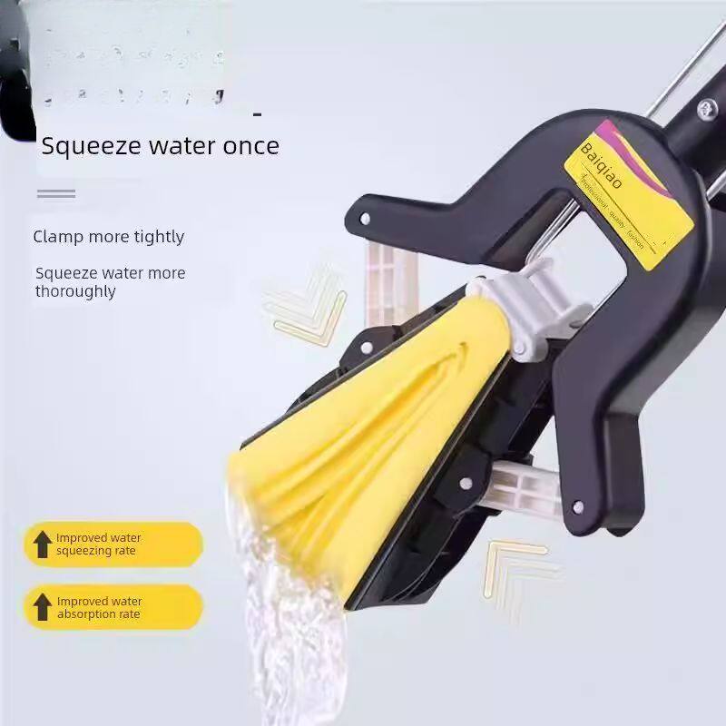 泡沫拖把海绵吸水挤水家用韩版手压式托帕墩布新款免手洗海棉地拖