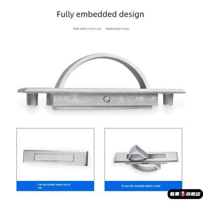 304不锈钢榻榻米嵌入式拉手旋转