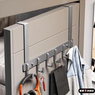 .免打孔进门衣服挂钩门后挂衣架门厚4cm 卧室衣帽门上收纳挂架无