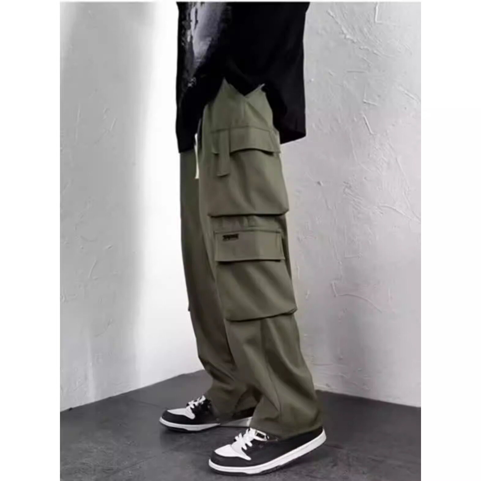 工装裤男款直筒垂感宽松多口袋薄款工地干活穿耐磨劳保工作裤男士