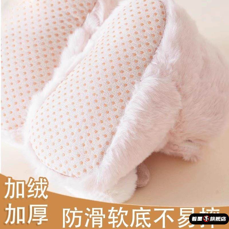 宝宝步前鞋秋冬新款加厚保暖卡通魔术贴学步鞋软底加绒鞋袜婴幼儿