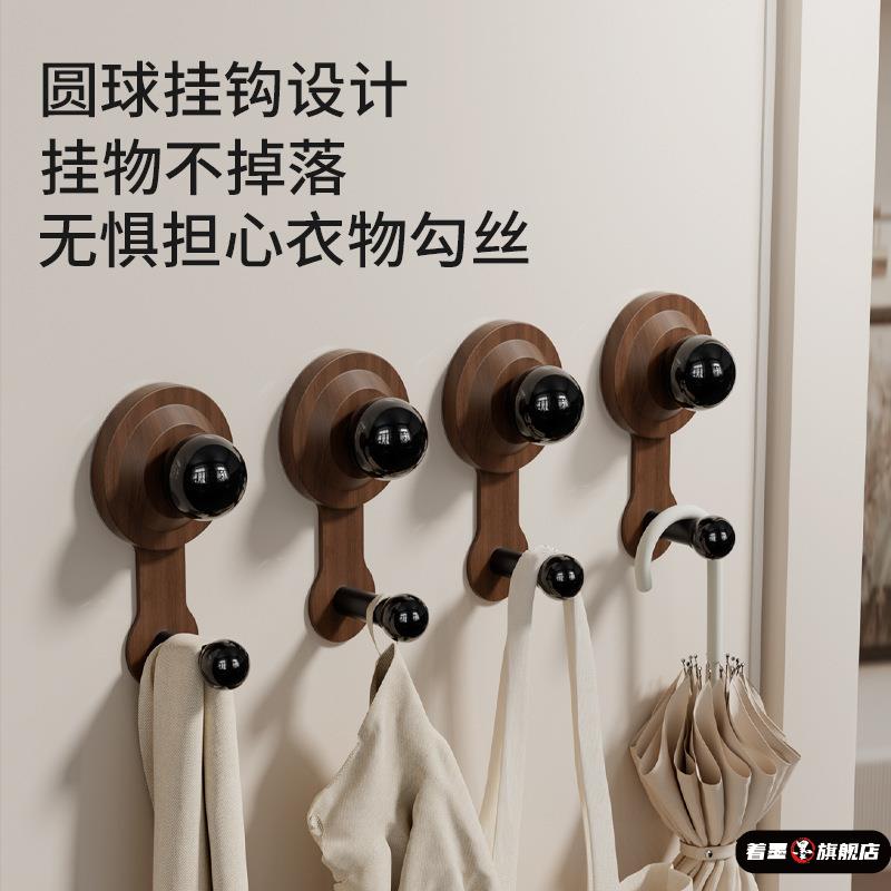 吸盘挂钩免打孔门后挂衣钩卫生间强承重无痕