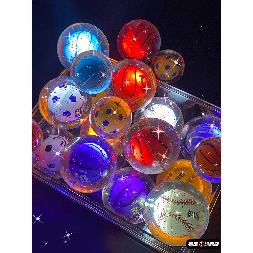 跳球儿童橡胶夜光减压弹力球大弹跳球男孩女孩婴儿球玩具