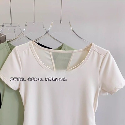 运动服孕妇透气吸汗瑜伽短袖跑步