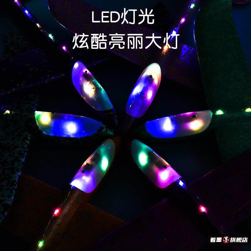 不发光泡沫飞机玩具模型可起飞儿童手抛大号户外拼装模型可飞行图片