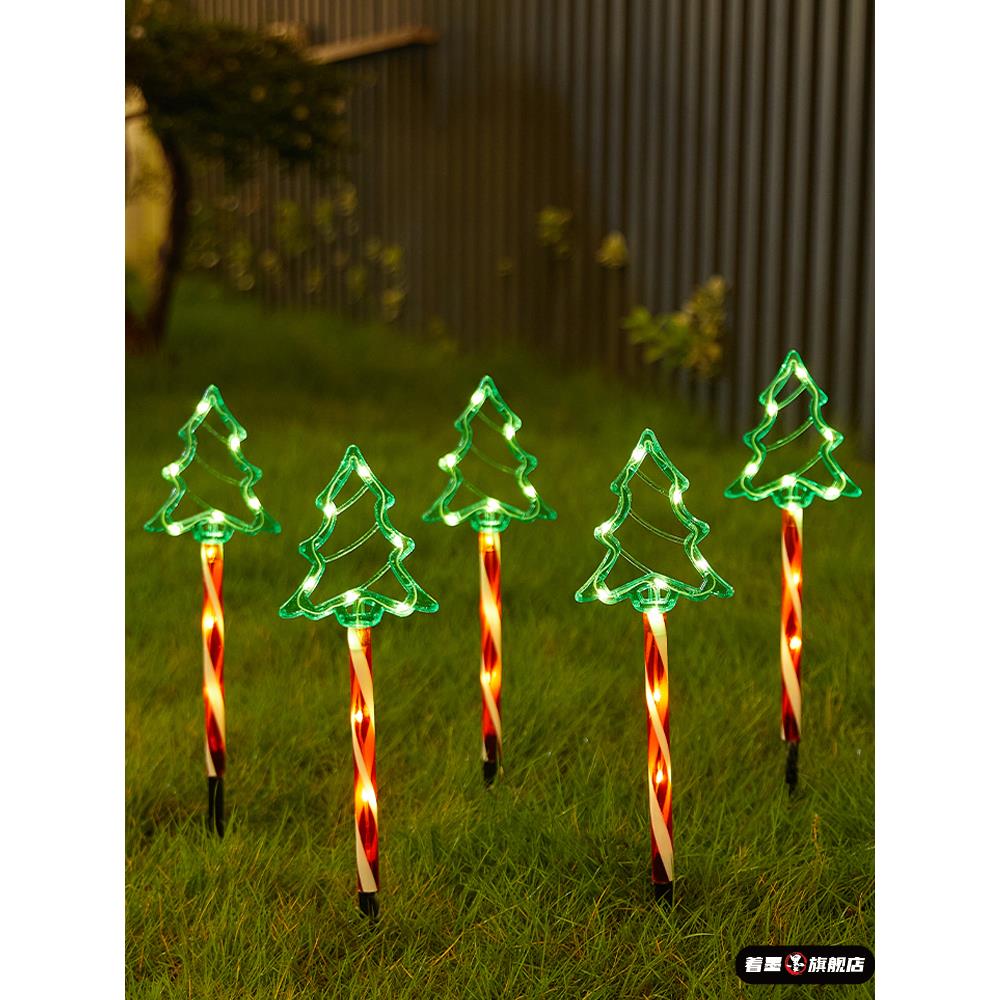 圣诞节装饰地插灯圣诞树蝴蝶结christmas圣诞鹿圣诞老人场景气氛