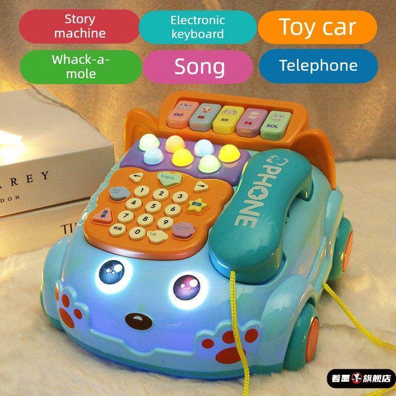 婴儿童玩具仿真电话机座机幼儿宝宝男孩女孩音乐益智早教1岁2岁3,模玩/动漫/周边/娃圈三坑/桌游,潮玩盲盒,淘宝优惠券,粉丝福利购,淘宝优惠卷