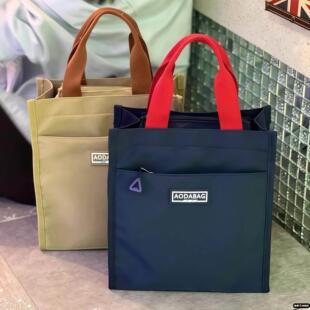 日本品质补习手提袋拎书袋补课包帆布袋初中生专用作业收纳袋资料袋试卷美术学习袋小学生男孩女孩儿童文件袋