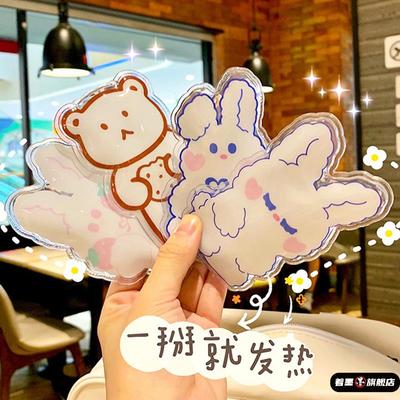 掰掰热暖手宝重复使用卡通乐自发热拜拜热重复循环使用掰一掰就热