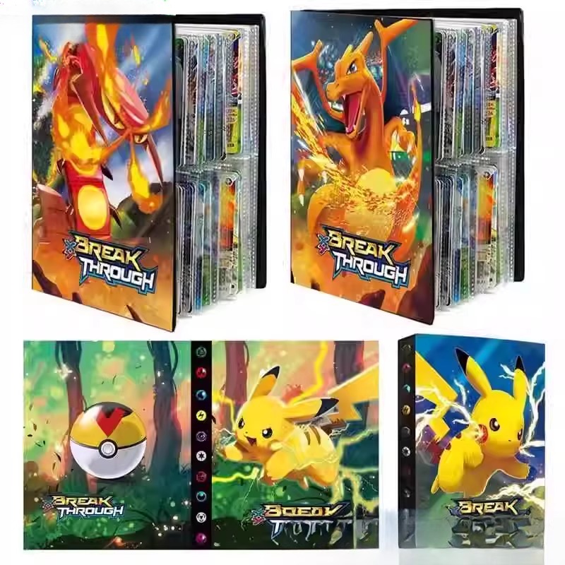 宝可梦卡册收藏册卡套皮卡丘宠物小精灵卡片神奇宝贝收纳整理册