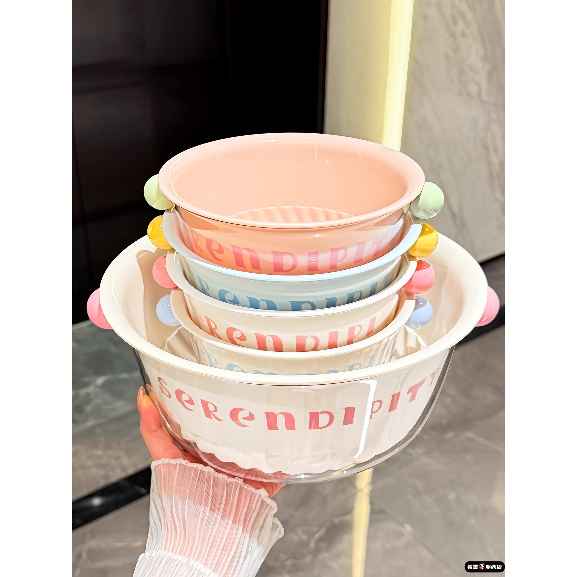 双层洗菜盆沥水篮可爱新款果盘家用客厅茶几