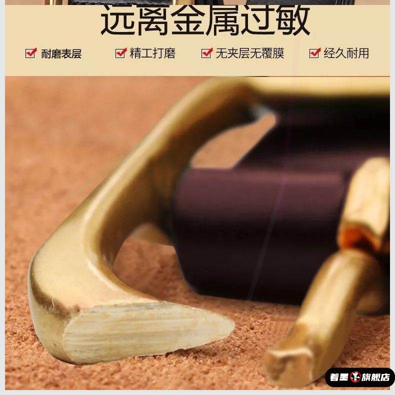 头层牛皮男士皮带复古真皮纯铜扣青年牛仔裤带针扣中年腰带休闲款